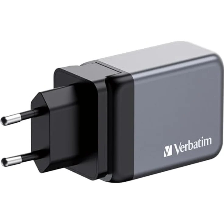 Verbatim GaN Charger 65 W, 3 Ports USB-C Ladegerät, Power Adapter mit 2 x USB-C und 1 x USB-A, Schnellladegerät als Mehrfachstecker, für Apple MacBook, Notebook, iPad, iPhone, Samsung und Co – Bild 2