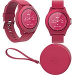 FOREVER Colorum CW-300 Rosa Smartwatch Wasserdicht IP68 - Pulsuhr mit Schrittzähler Schlaftracker Kalorienzähler - Lange Akkulaufzeit - Android/iOS Sportuhr Damen Herren Unisex Stilvolles Design