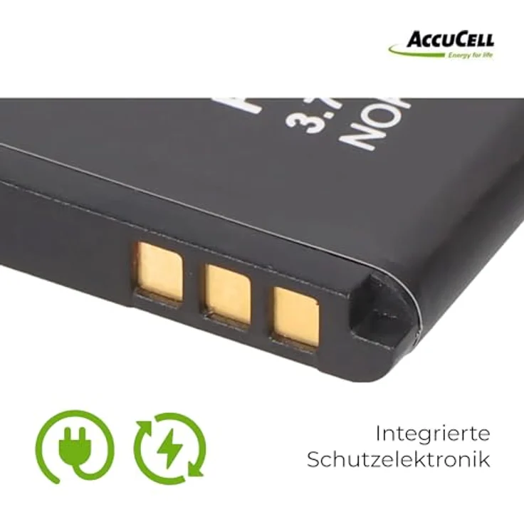 AccuCell Akku BL-4C, kompatibel mit Nokia 2650, leistungsstarker Handy-Akku – Bild 3
