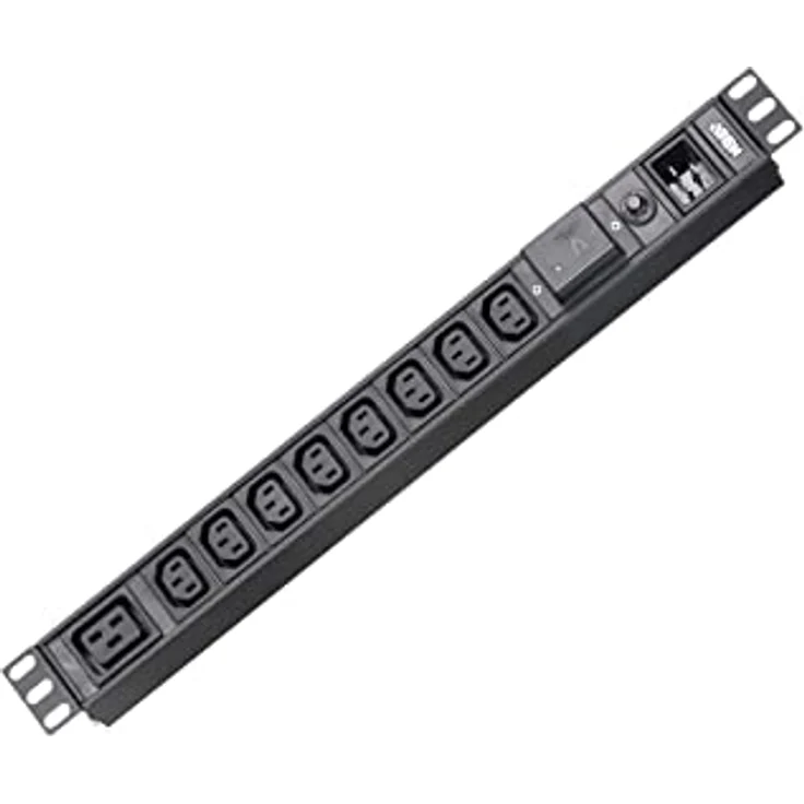 ATEN PE0209SG 1U 9 Port Basic PDU 8X C13 1x C19 16A – Bild 2