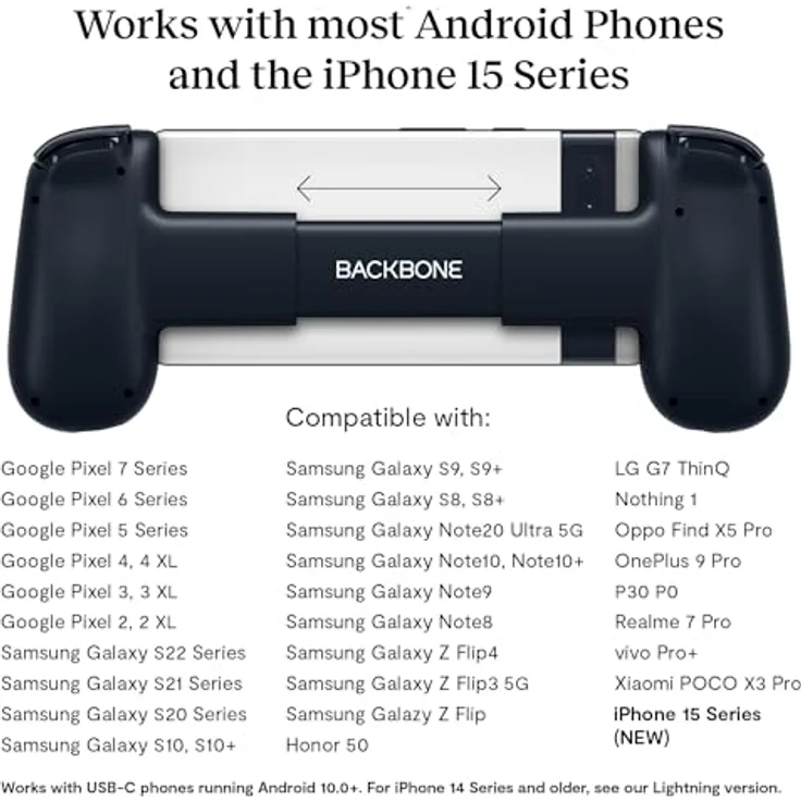 BACKBONE One Mobiler Gaming-Controller für das Android & iPhone 15 Series (USB-C) - Verwandeln Sie Ihr Handy in eine Spielekonsole - Spiele Xbox, PlayStation, Call of Duty, Roblox, Minecraft & mehr – Bild 2