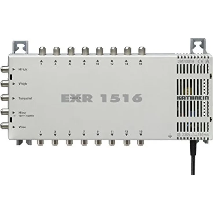 Kathrein EXR 1516 Satelliten-ZF-Verteilsystem-Multischalter (1 Satellit, 16 Teilnehmeranschlüsse, Klasse A) – Bild 2