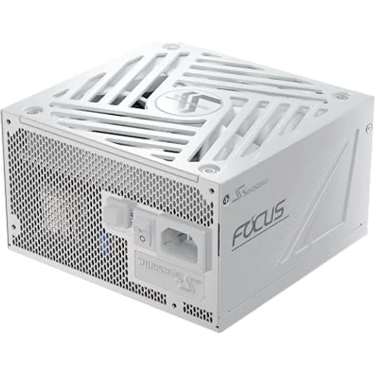 Seasonic Focus GX-750 White ATX3 2024, 750 W, 80+ Gold, Full-Modular, Leise und Effizient, 10 Jahre Garantie, Gaming-Netzteil