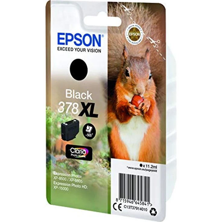 Epson Tintenpatrone 378XL Claria Photo HD Ink 11,2 ml, Schwarz, 500 Seiten, für Drucker (Schwarz, Epson, Expression Photo XP-8500, XP-8505 Expression Photo HD XP-15000, 11,2 ml, 500 Seiten) – Bild 5