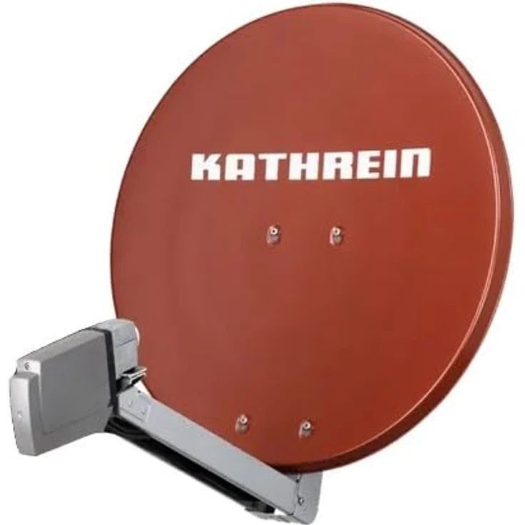 Kathrein HD Sat Anlage CAS 80 (75cm) in rot + Quattro LNB & EXR 58/ECO - Für HDTV 1080p, 3D, Ultra HD 4K – Bild 2