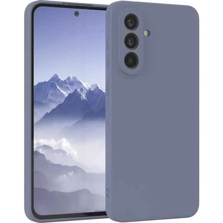 EAZY CASE Silikonhülle für Samsung Galaxy A56 5G, dünn und stoßfest mit Kameraschutz, eisblau – Bild 1