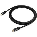 Equip USB 3.2 Gen 1 Typ C auf Typ C Kabel, 2.0 m, schwarze PVC-Hülle, maximale Datenübertragungsrate 5000 Mbit/s, Plug & Play