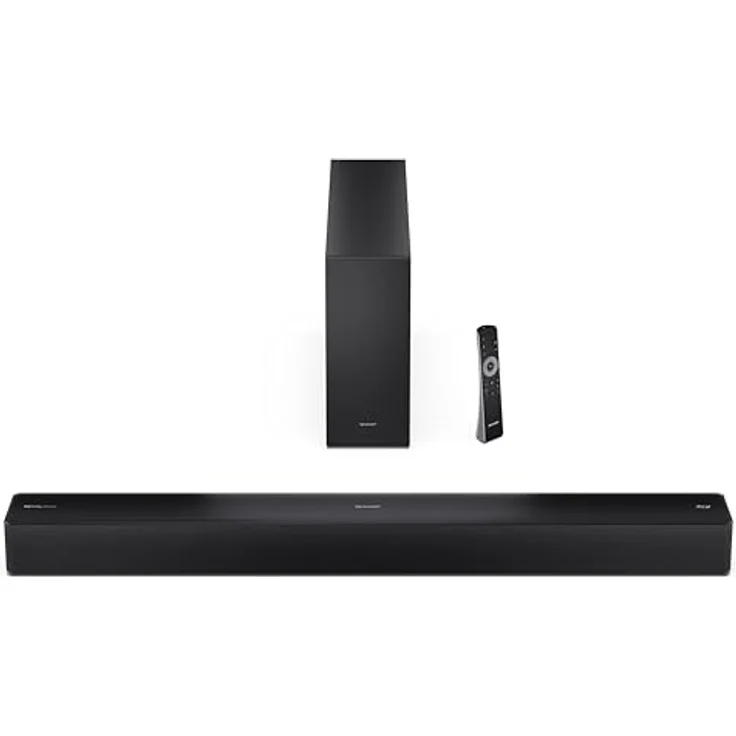 Sharp HT-SBW310, Soundbar mit kraftvollem Sound, schwarz – Bild 2