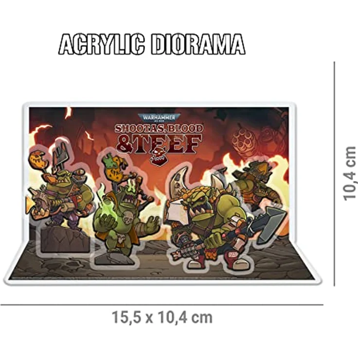 ININ Warhammer 40,000: Shootas, Blood and Teef Collector’s Edition, limitiert auf 2.500 nummerierte Exemplare, Nintendo Switch, handgezeichnetes 2D-Side-Scroller-Action-Abenteuer – Bild 3