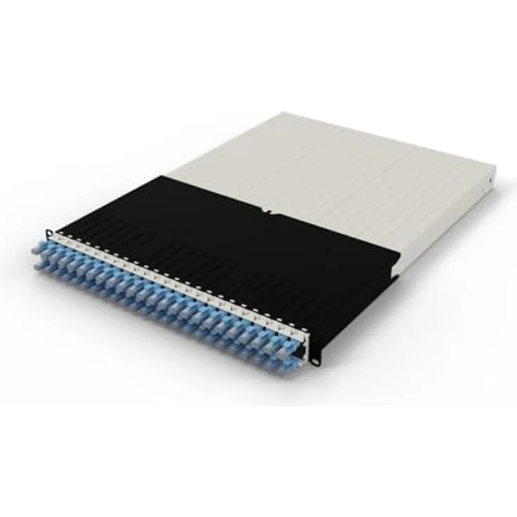 PATCHBOX Patchbox ONE 30 RU Cat.6a Patchpanel 24 Port mit einziehbarem Kabelmanagementsystem für 19" Rack, 10GB Flachbandkabel, einfache Netzwerk- und Serverkonfigurationen – Bild 1