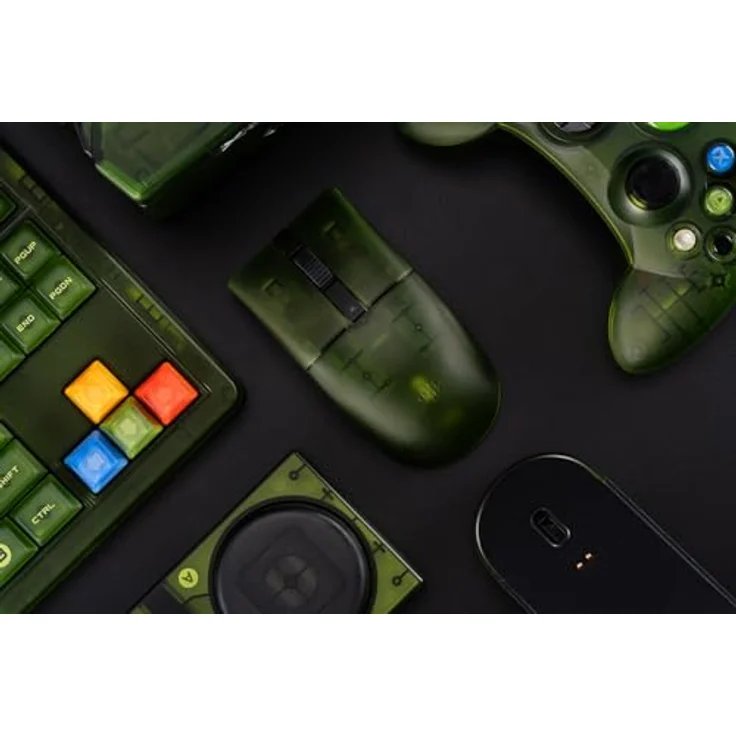 8bitdo Retro R8 Mouse Xbox Edition, Gaming-Maus mit 26.000 DPI, fünf programmierbaren Tasten, ergonomischem Design, kabellos, Grün – Bild 9