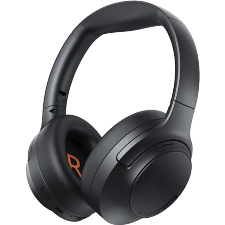 SoundPEATS Cove Pro, Over Ear Kopfhörer mit Hybrid Aktiver Geräuschunterdrückung bis 56 dB, LDAC Hi-Res Audio, 95 Std Akkulaufzeit, 7 Mikrofone für klare Anrufe, Faltbar, Bluetooth 6.0