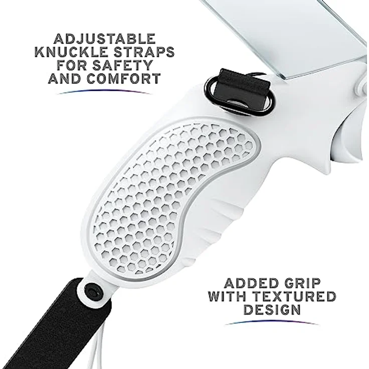 Stealth Touch Controller Grip Cover für Meta Quest 2 Virtual-Reality-Brille, weiß – Bild 5