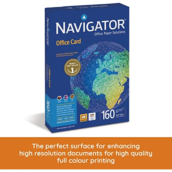 Navigator Office Card -PCO160F1 DIN A4 hochweiß Karton 160 g-qm Inh.250 – Bild 2