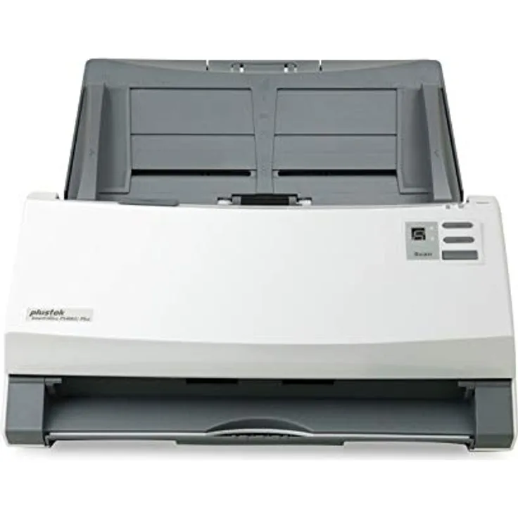 Plustek SmartOffice PS406U Plus Duplex Dokumentenscanner mit Ultraschall- Doppelblatterkennung (ADF, 600dpi, 40ppm) inkl. DocAction Software für Windows und Mac 296