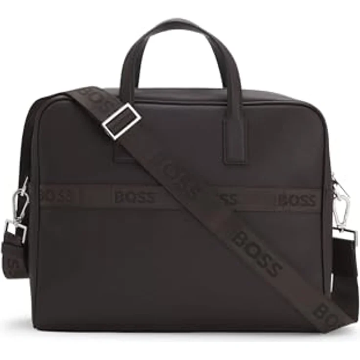 Boss Zair Aktentasche aus Leder, 40 cm mit Laptopfach, dunkelbraun – Bild 2