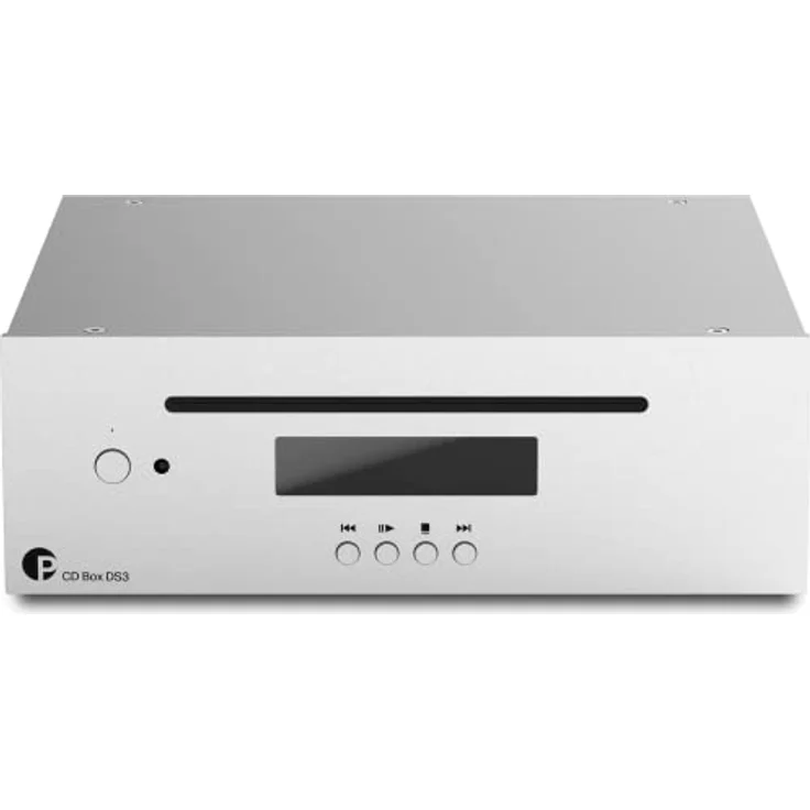 Pro-Ject CD Box DS3, CD-Player mit Slot-in Mechanismus, silber, inkl. Fernbedienung und hochauflösendem Dot-Matrix Display – Bild 2