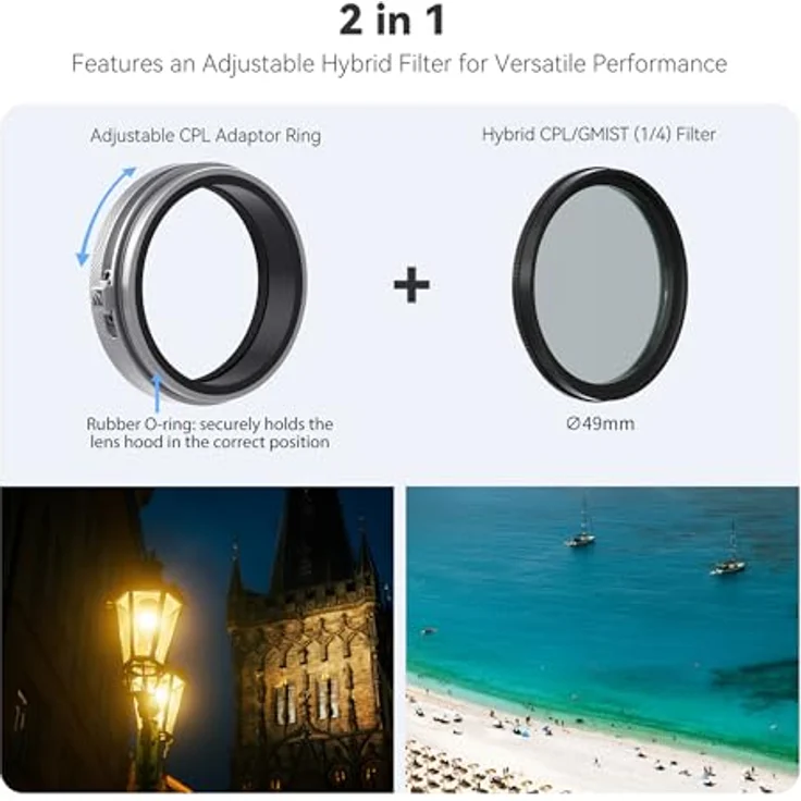 Freewell FujiX100 Filter Set, ND- und Grauverlauffilter sowie Polarisationsfilter, Objektivfilter, Silber – Bild 3
