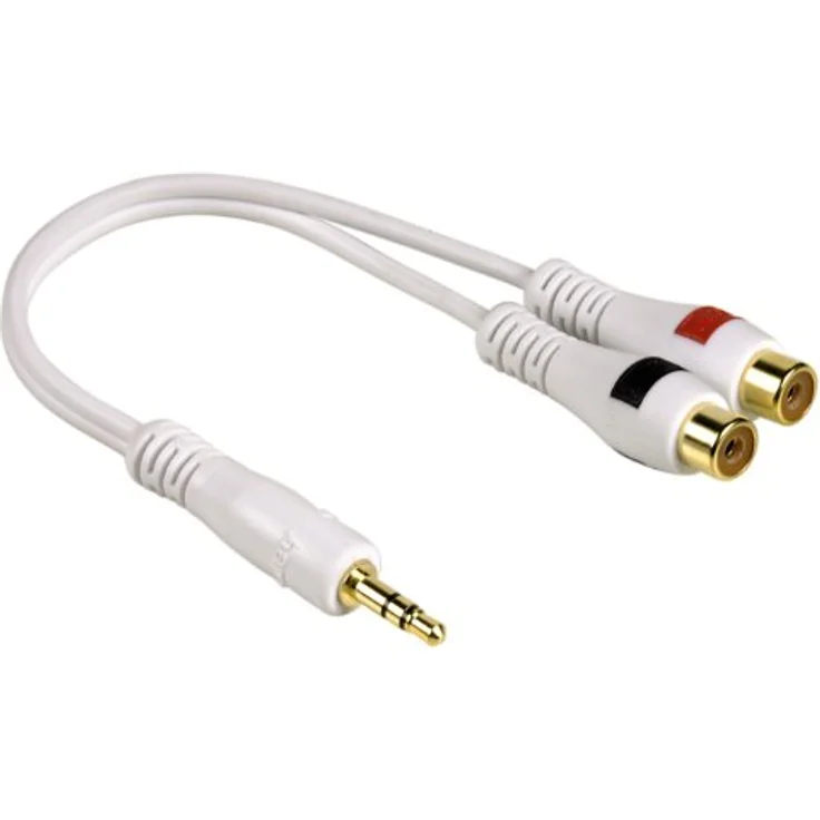 Hama Kabeladapter 3,5-mm-Klinkenstecker - 2 Cinch-Kupplungen – Bild 2