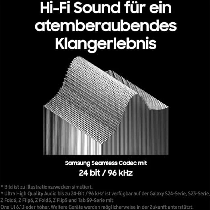 Samsung Galaxy Buds 3 Pro Kabellose Bluetooth-Kopfhörer, Active Noise Cancelling (ANC), Adaptive Geräuschunterdrückung, 360 Audio, Hi-Fi-Sound, Silver, Inkl. Anymode Clear Cover – Bild 4