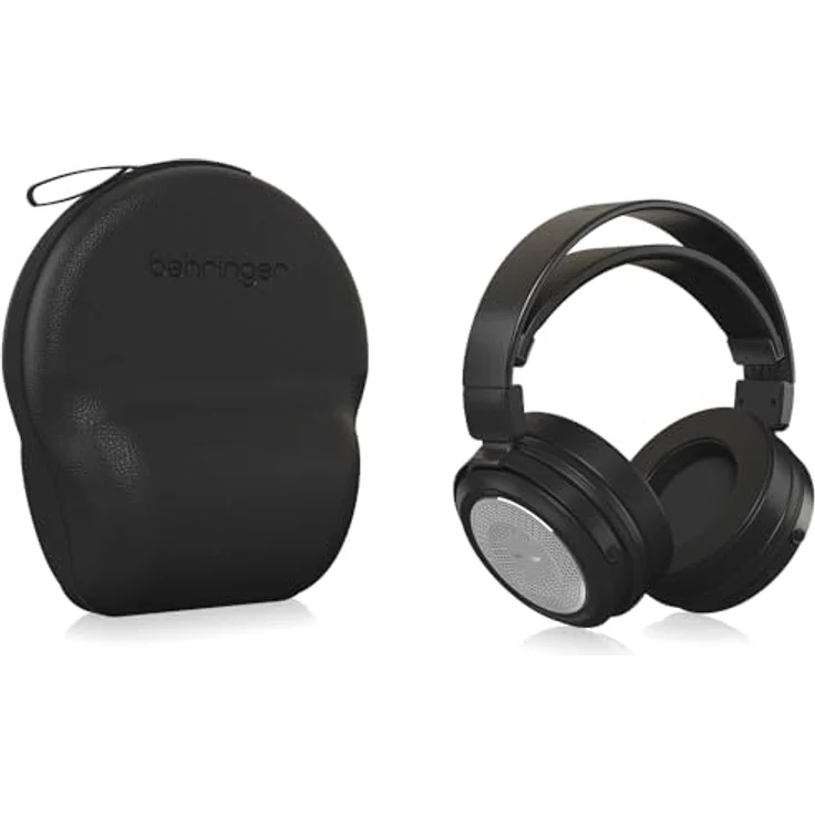 Behringer Alpha Retro-Stil Kopfhörer, Ohrumschließend mit 50-mm-Treibern, abnehmbares Audiokabel, inklusive 3,5 auf 6,3 mm Adapter und Hülle – Bild 5