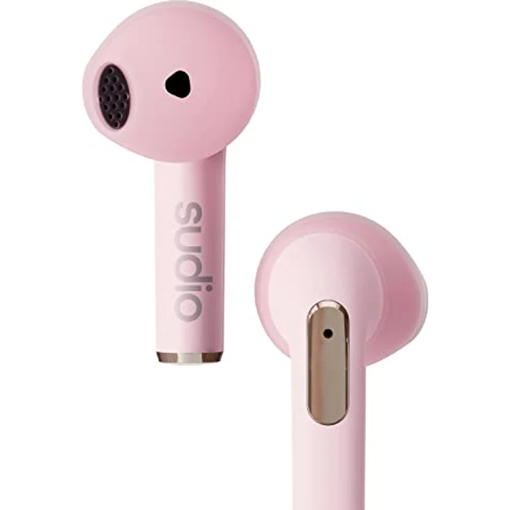 Sudio N2 Pink, True Wireless Bluetooth Open-Ear Earbuds,Multipoint-Verbindung, integriertes Mikrofon für Anrufe, 30 Stunden Akkulaufzeit mit Ladehülle, IPX4 wasserabweisend, USB-C & kabelloses Laden – Bild 3