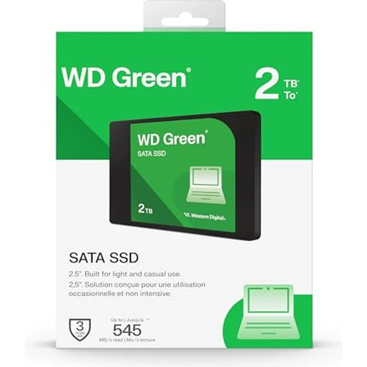 WD Green SATA SSD 2TB, 2.5 Zoll, schnelle Leserate bis 6 Gbit/s, kompakt, kosteneffiziente Speicherlösung – Bild 4