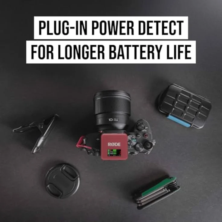 RØDE Wireless GO (Gen 3) – Kompaktes kabelloses Mikrofon mit 32-Bit Float Aufnahme, automatischer Pegelregelung und universeller Kompatibilität für Kameras, Telefone und Computer, Rosa – Bild 8