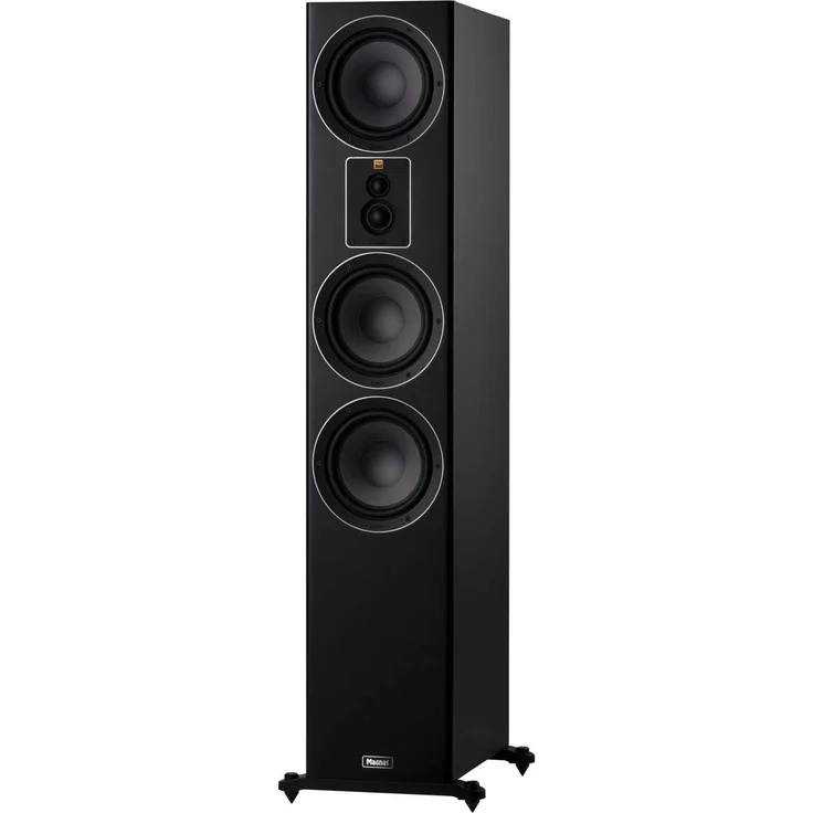 Magnat Signature 607, 4-Wege-Bassreflex HiFi-Standlautsprecher mit zwei 170 mm Tieftönern, schwarz satiniert