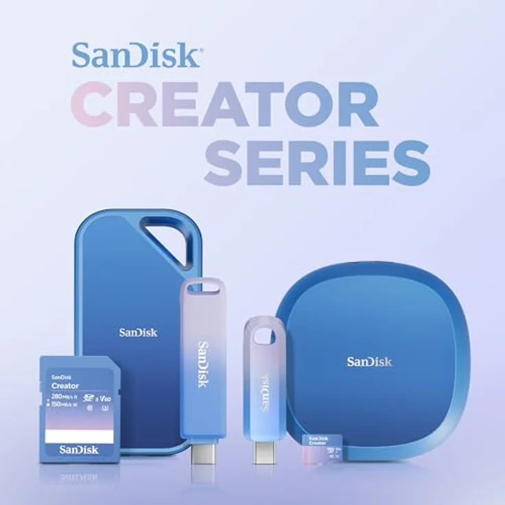 SanDisk Creator Pro Portable SSD 4TB, externe SSD-Festplatte mit USB 3.2 Gen 2x2 (USB-C Steckverbinder) – Bild 7