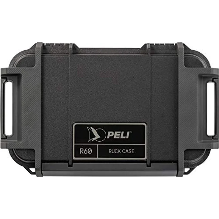 PELI R60 Ruck Schutzbehälter, wasserdichte Aufbewahrungslösung für kleine elektr. Geräte und Werkzeuge bei Outdoor-Abenteuern, IP68 Wasserdicht und staubdicht, 2,32L Fassungsvermögen, Farbe: Schwarz – Bild 8