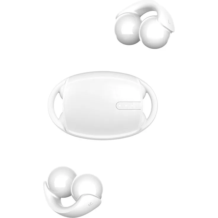 Devia Smart M5 Bluetooth 5.3 OWS Over-Ear-Kopfhörer mit Ladebox Weiß