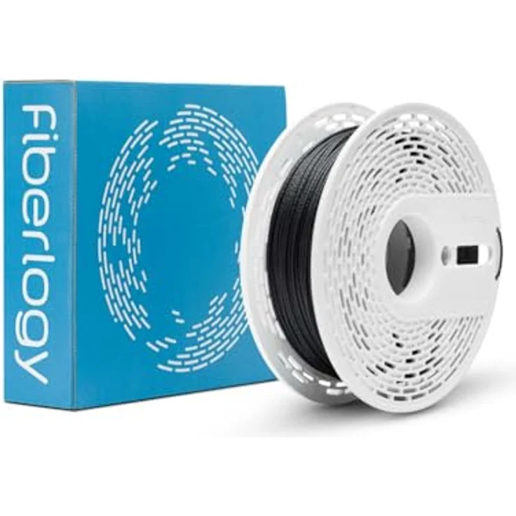 Fiberlogy Nylon PA12 + CF15 schwarz, 1,75 mm, 0,50 kg, hochwertiges kohlefaserverstärktes Filament, hergestellt in der EU, hohe thermische Beständigkeit – Bild 1