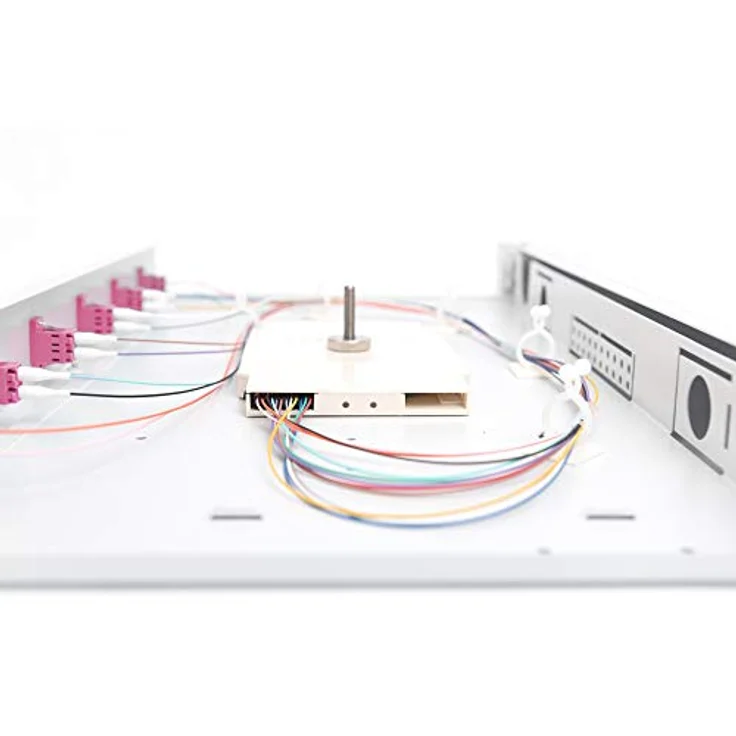 Digitus DN-96330-4 LWL-Patchpanel 6 Port LC, kompakte Spleißbox mit Vollmetallgehäuse und integrierten Spleißkassetten – Bild 6