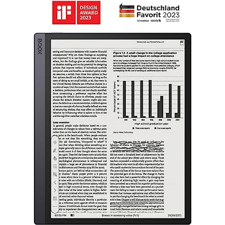 BOOX Tab Ultra 10,3 Zoll ePaper Tablet 128 GB Android 11 Frontlicht Kamera G-Sensor TF Kartensteckplatz WiFi BT OTG – Bild 2