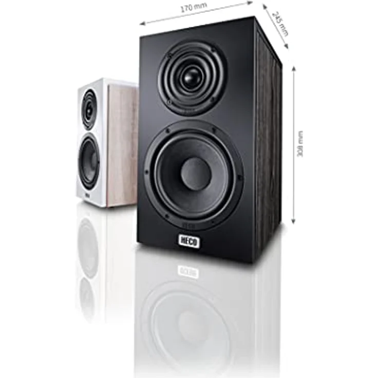HECO Aurora 200, kompakter und dynamischer Regallautsprecher, Weiß – Bild 3