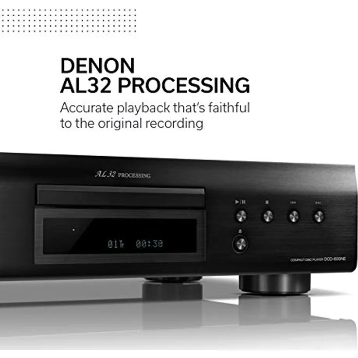 Denon DCD-600 NE CD-Player mit AL32 Processing, schwarz – Bild 4