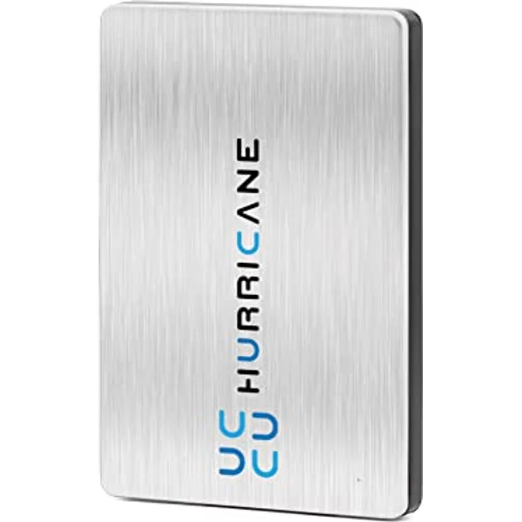 Hurricane MD25U3 Externe Festplatte 500GB 2,5" USB 3.0 - Silber - Mobile Speicherplatte für Fotos TV Laptop PS4 PS5 Xbox - Windows Mac Linux kompatibel