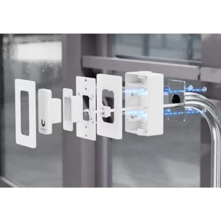 Ubiquiti Junction Box für UniFi Access, Verteilerkasten für Zugangskontrolle und Gegensprechanlagen, Montage auf flachen Oberflächen und 3/4-Zoll-Rohren – Bild 6