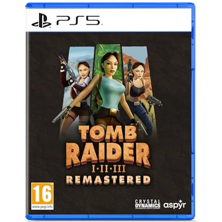 Aspyr Tomb Raider I, II & III Remastered /PS5, Adventure Games Bundle for PlayStation 5