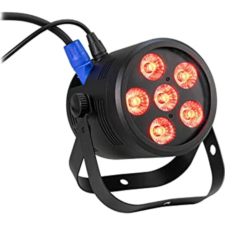 Eurolite LED Silent Par 6 QCL Floor, leistungsstarker Scheinwerfer mit LED-Technologie, geräuschlos, schwarz – Bild 7