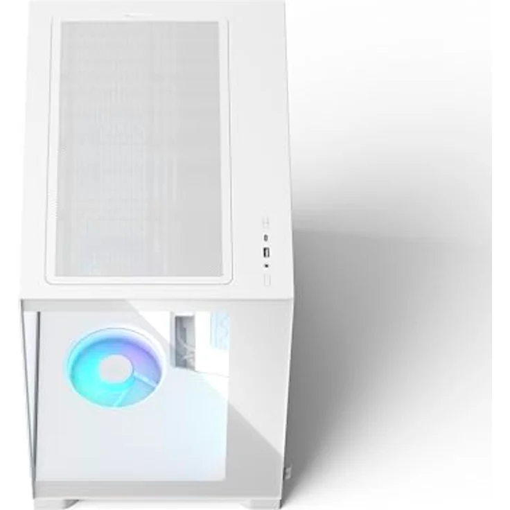 Fractal Design Pop 2 Vision RGB, Tower-Gehäuse mit Panorama-Glas, für Grafikkarten bis 412 mm, inklusive 4 Reverse-Blade-Lüfter, weiss – Bild 8