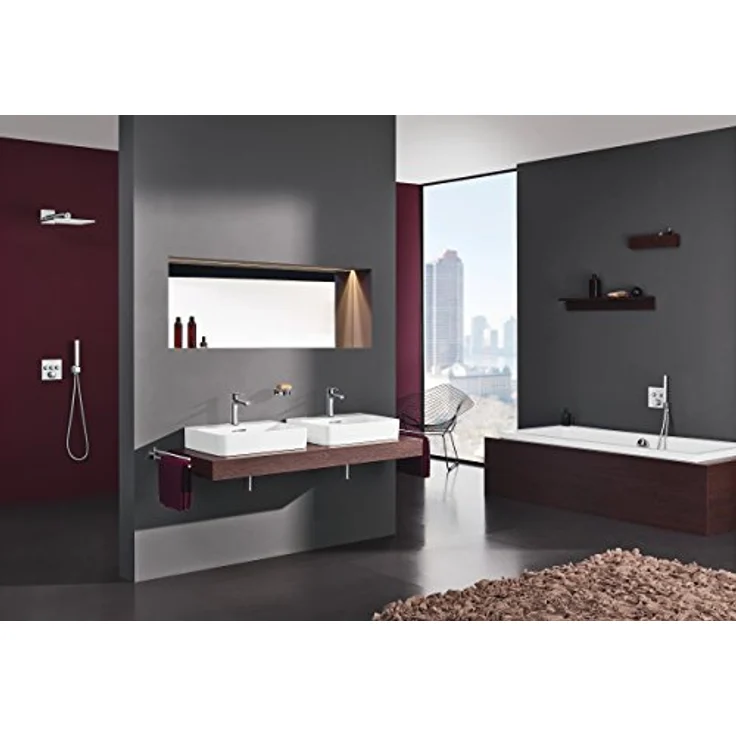 GROHE Grohtherm Smartcontrol - Thermostat mit 2 Absperrventilen und integriertem Brausehalter (Fertigmontageset, langlebige Oberfläche), chrom, 29125000 – Bild 5