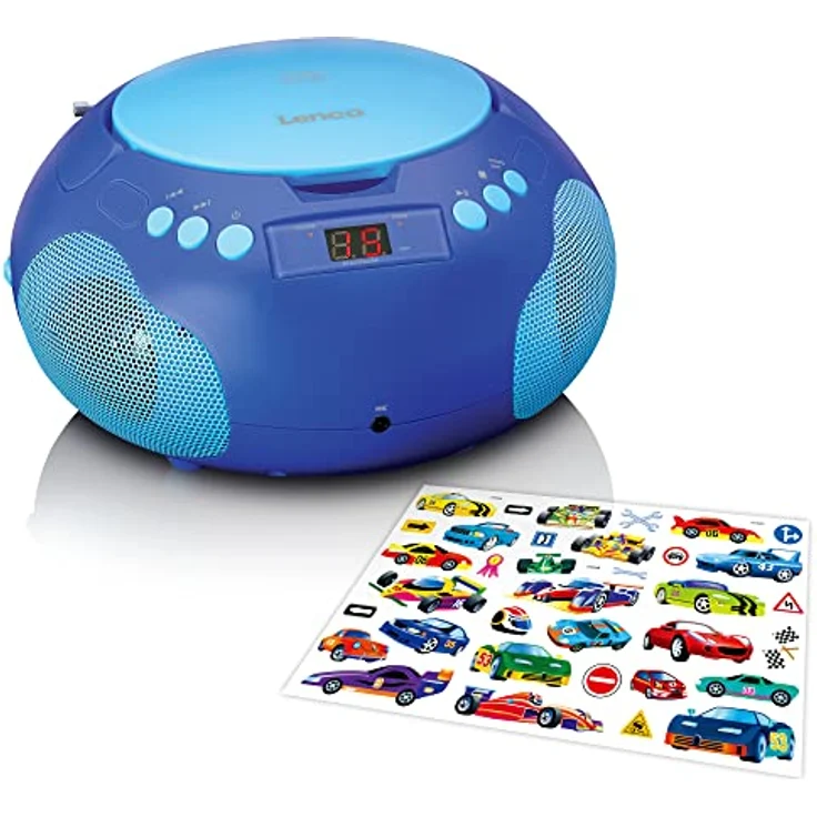 Lenco SCD-620 BU CD-Player für Kinder, blau – Bild 2