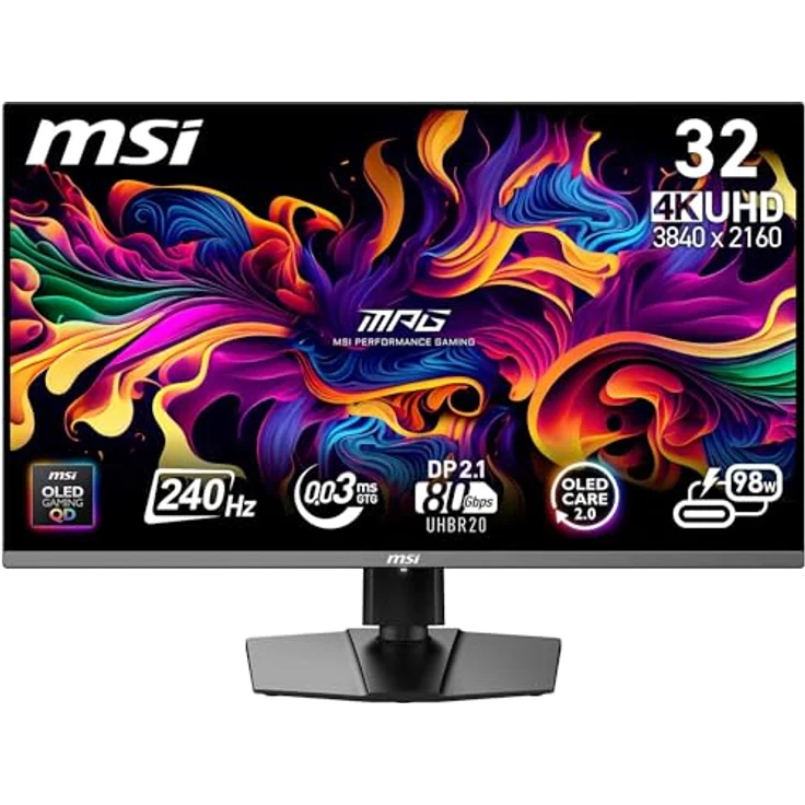 MSI MPG 322URXDE QD-OLED, 32 Zoll 4K Gaming Monitor mit Quantum Dot Technologie – Bild 2