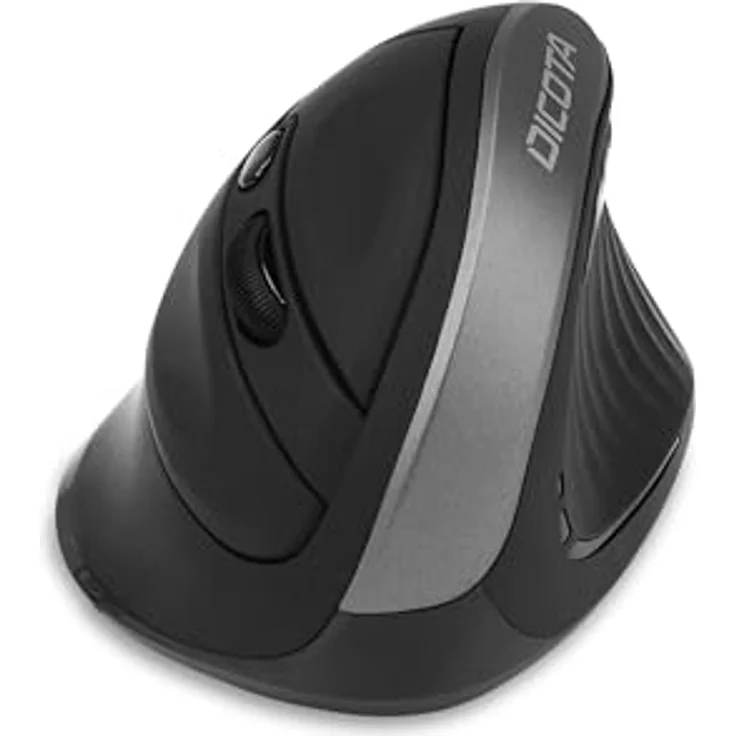 DICOTA Wireless Ergonomic Mouse Relax, Ergonomisches Design, 800/1200/1600 DPI, USB Plug & Play, Rechtshänder, 5 Tasten – Bild 3
