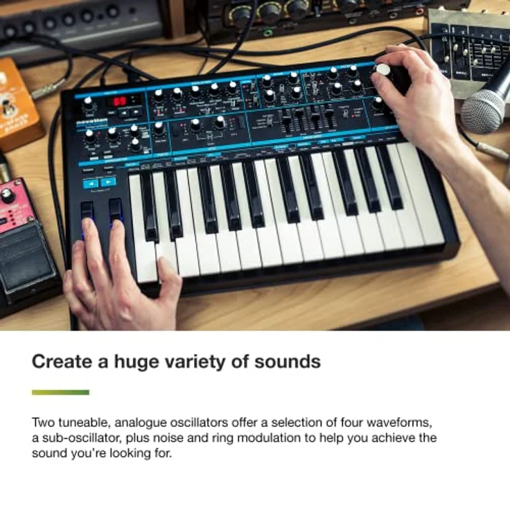 novation Bass Station II, MIDI Controller, Schwarz – Bild 2