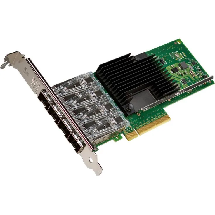 Intel Ethernet Converged Network Adapter X710-DA4, Netzwerkkarte mit bis zu 10 GbE, 4 SFP+ Ports, PCI Express 3.0 x8