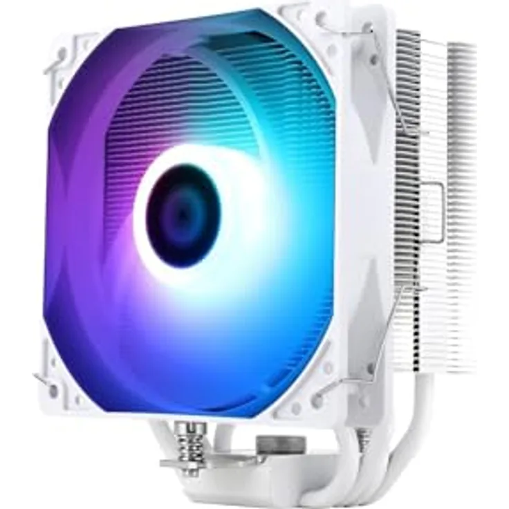 Thermalright Assassin X 120 Refined SE ARGB, CPU Kühler mit 120 mm Lüfter, Weiss, leise mit 25,6 dBA und ARGB-Beleuchtung