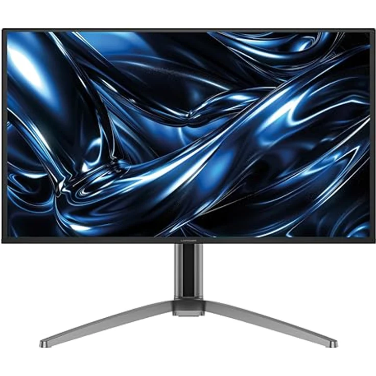 LC-POWER LC-M27UO – 26,5" QD-OLED 4K Gaming-Monitor, 240 Hz, 0,03 ms, HDMI 2.1, DisplayPort, KVM-Funktion, RGB-Beleuchtung, höhenverstellbar – Bild 1